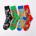 Wholesale Fashion Trendy Paisley Patterned Socks Men Unisex Bandana Streetwear Hip Hop Cotton Crew Socks