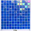Customization Stunning Pool Blue Color Glaze Glass Tile 305x305mm Mosaic Tiles Water Resistant for Modern Design Graphic Design