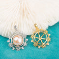 Pe010792 DIY 9-12mm Natural Freshwater Pearl Pendant Accessory 925 Sterling Silver Engagement Jewelry Necklace for Women