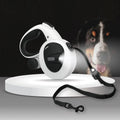 RM Light up USB Rechargeable Retractable Pet Dog Leash With Led Flashlight and Poop Bag Dispense Dog Leash