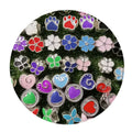 100pcs Multi Shape Enamel Beads Big Hole Charms Metal Beads for Bracelet Jewelry Making