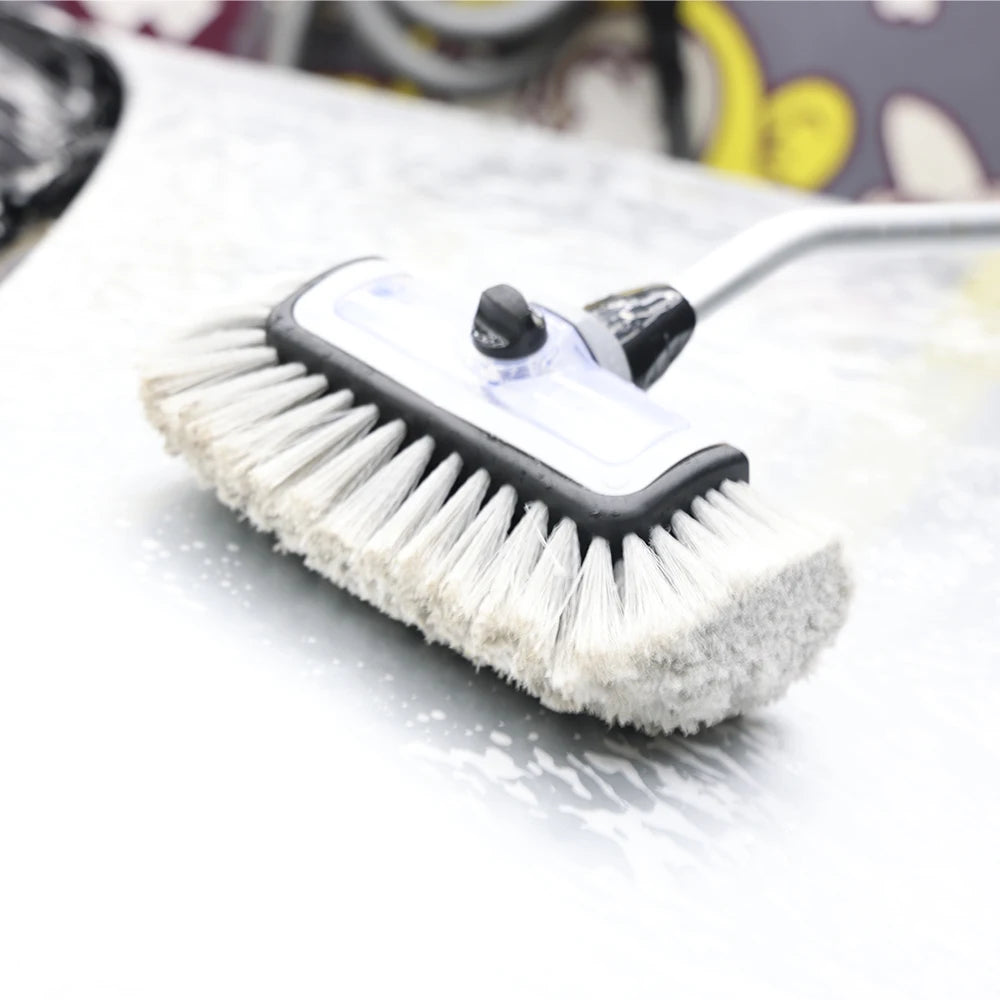 Car Wash Mop Retractable Water Storage Brush Head Foam Solvent  Soft Bristle 1.5 Meter Aluminum Alloy Water Cleaning Brush