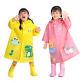 2025 Cute Children Rain Gear Suit Cartoon Waterproof Jumpsuit Raincoat Hooded Kids One-Piece Rain Coat