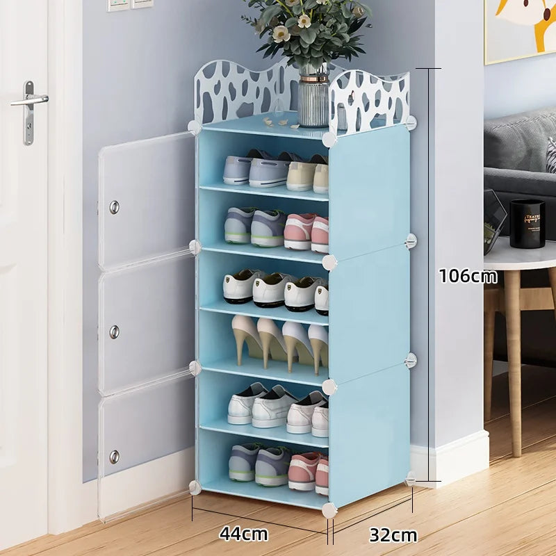 Factory Direct Sales Extendable Foldable Modern Indoor Living Room Hospital Dining Plastic Shoe Storage Cabinet Bins Boxes Home