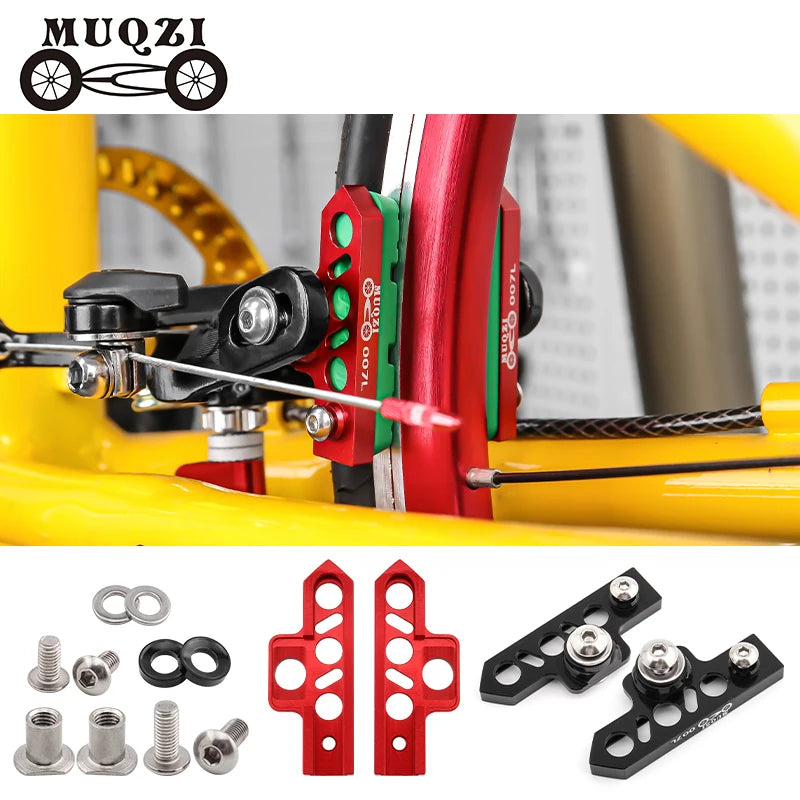 MUQZI Folding Bike C Clip Brake Blocks Clamp MTB Road Bicycle Brake Extender Shoe Cycling Accessories MegaBDM