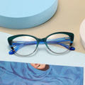 2024 Wholesale Oversized Customized Acetate Optical Frame Eyeglasses Fashion Gradient Cat Eye Glasses Frame