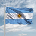 Bolisi Wholesale 3x5ft Argentina Flag 100% Polyester Double-Sided Printing Outdoor Waterproof Pennant Aluminum Flagpole