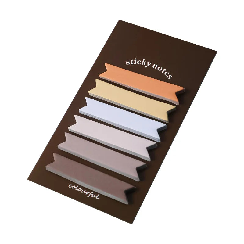 Morandi Gradient Memo Sticky Notes Student Classification Color Index Sticker Office Message Memo N Times Posting Notes