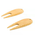 Lightweight Environmentally Friendly Natural Sustainable Bamboo Golf Divot Repair Tool Pitch Forks Custom Golf Tees