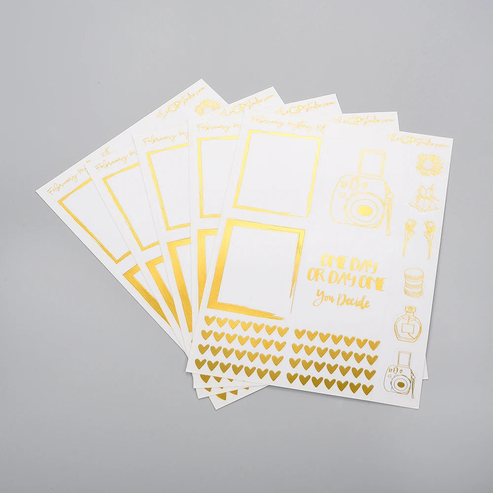 Custom Printing Adhesive Label Waterproof Vinyl Stickers Paper Kiss Cut Sticker Sheet
