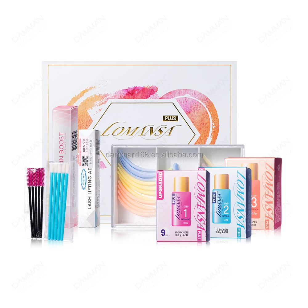 Lomansa Plus 9 min Lash Lift Kit for Eyelash Extension Curling Korea Eyelash Lifting Sets Long Lasting Growth Treatments