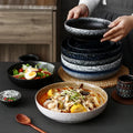 Japanese-style Ceramic 10 Inch Bigger Soup Bowl Large Capacity Fish Bowl MegaBDM