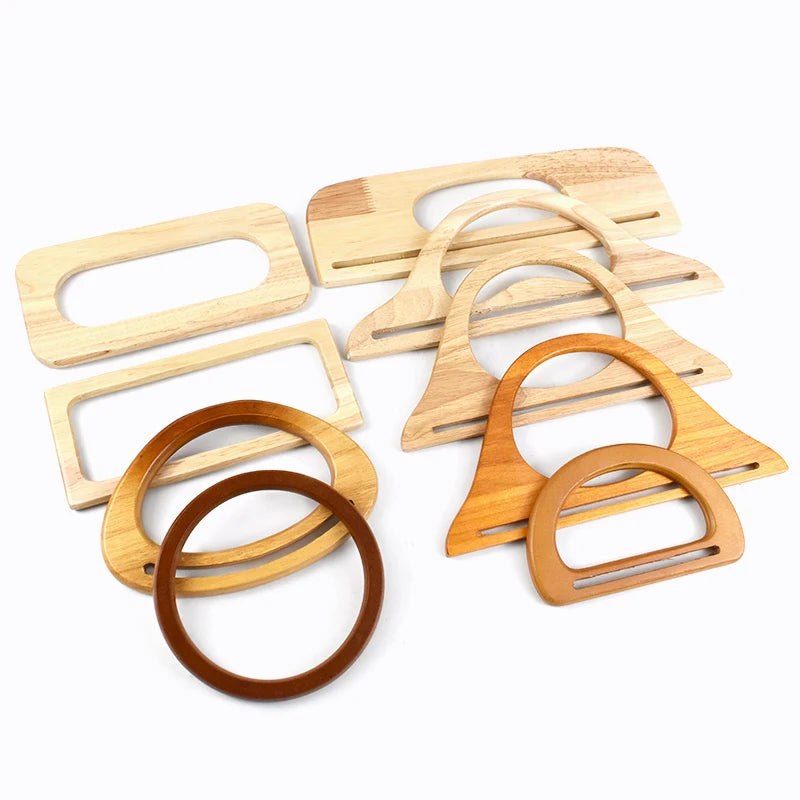 Deepeel BS367 Bag Accessories Handbag Wallet Frame Clasp DIY Wooden Bag Handles