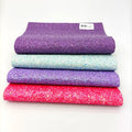Dazzling Color Shiny Delicate Chunky Glitter PU Leather Fabric for Making Decorations/Wallpaper/Crafts/Hair Clips