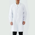Unisex Lab Coat Classic Fit Workwear Uniform with Front Pockets White for Men Women Lab Coat Professional Collection