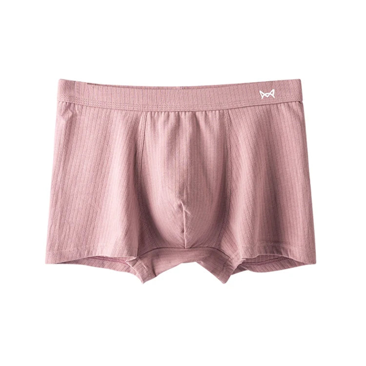 Custom Logo and 3du Convex Bag Lining Design Cotton Boxer Shorts for Men