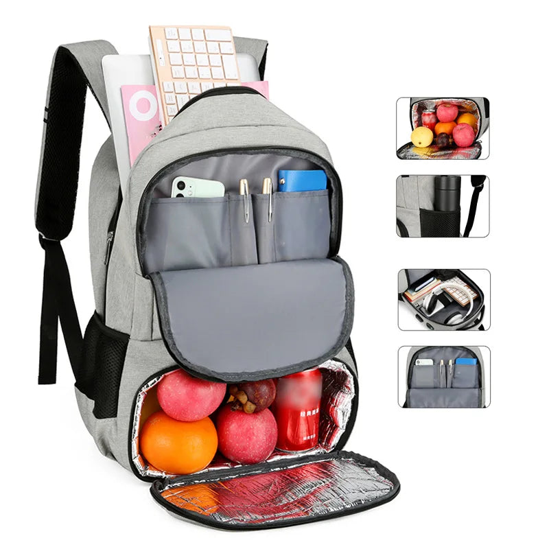 Wholesale New Hot Selling Beach Travel Insulated Cooler Bag Men Outdoor Waterproof Laptop Backpack with USB Charging