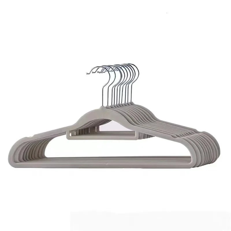 Velvet & Fabric Hangers New Design Non-Slip Plastic Suit Hanger Double Tiers for Clothing Wardrobe Bathroom Kitchen Use