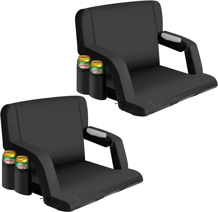 Outdoor Sport Events Back Support Reclining Positions Armrests Portable Gymnasium Stadium Seats