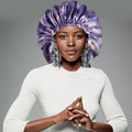 New Arrival  Satin Headband Satin Double Layer Reversible Zodiac Sleeping Bonnets Silk Satin Bonnet