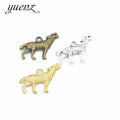 YuenZ 3 Color Antique Silver Plated Alloy Wolf Charms Pendants for Jewelry Making DIY Handmade Craft 28*16mm D9136