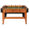 Win.max 4 FT Standard Tabletop MDF Wooden Foot Freestanding Foosball Table Brown Customizable Indoor Entertainment Family Party