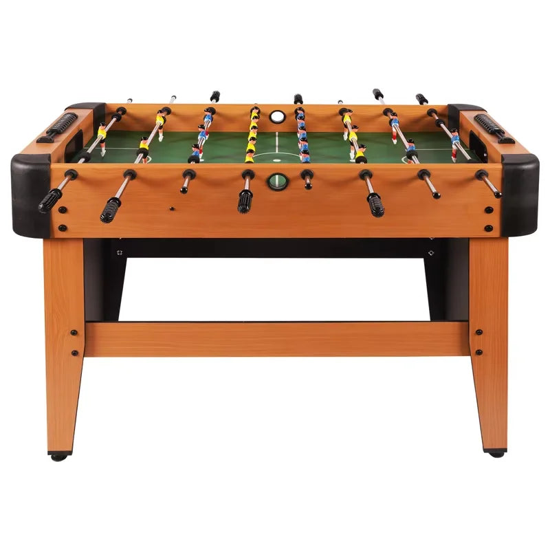 Win.max 4 FT Standard Tabletop MDF Wooden Foot Freestanding Foosball Table Brown Customizable Indoor Entertainment Family Party