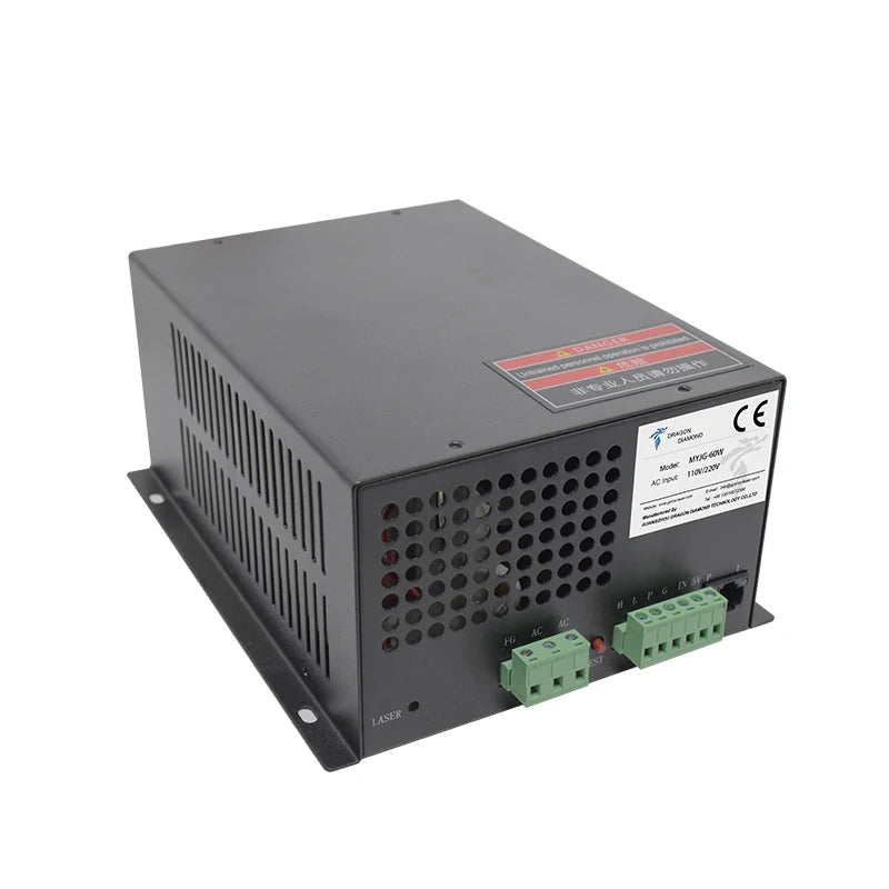 Co2 Laser TUBE POWER Supply 40W 50W 60W 80W MYJG Laser Power Supply for Laser Cutting Machine
