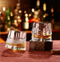 Liquor Glassware Barware Classic Rocks Whisky Mug Cups Round Bottom Shot Whiskey Glass Tumbler for Bourbon Macellan Tequila