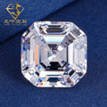 5A White Cubic Zirconia 2-10mm Asscher Cut Loose CZ Stone Factory Wholesale Zircon Stone for Ring Jewelry