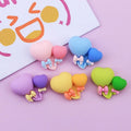 New Design Matte Colored Double Heart Shape Flat Back Resin Cabochon for Hair Clip Accessories MegaBDM
