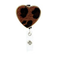 Lailina Alloy and Leopard Fur Badge Reel Clip Badge Holder for Nurse ID Holder Accessories