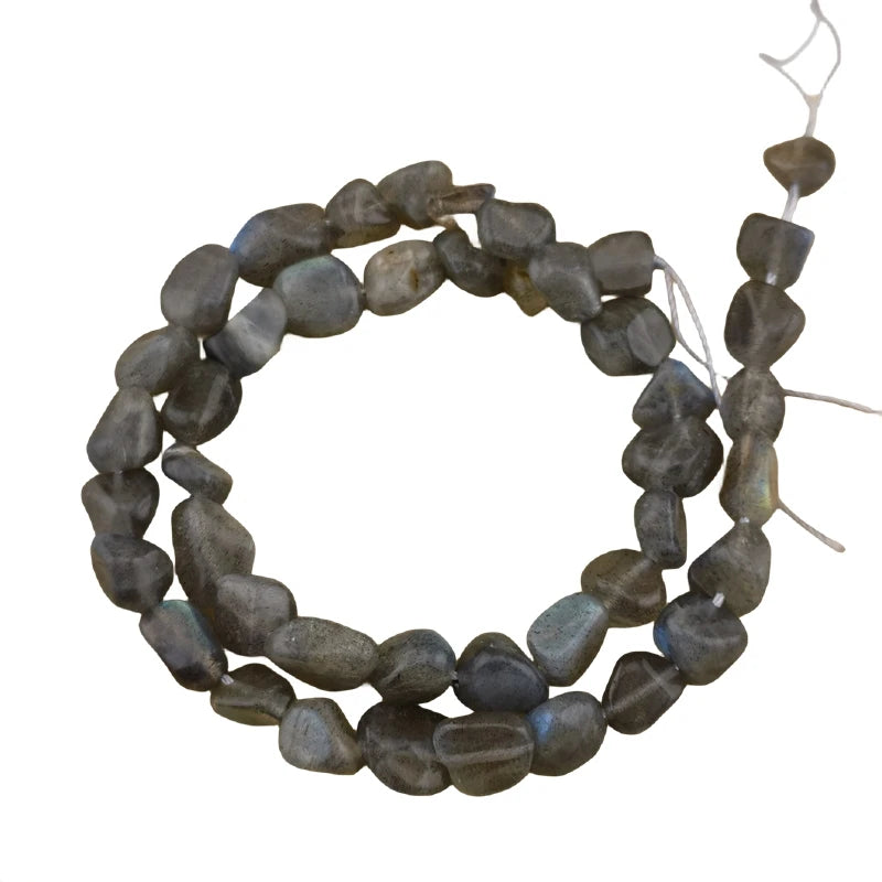 High Quality Irregular Tumbled Rough Loose Beads Strands Natural Labradorite Gemstone Beads 8-12mm