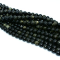 Wholesale 4/6/8/10/12/14/16mm Natural Golden Obsidian Loose Stone Beads for DIY Jewelry for Creative Designs