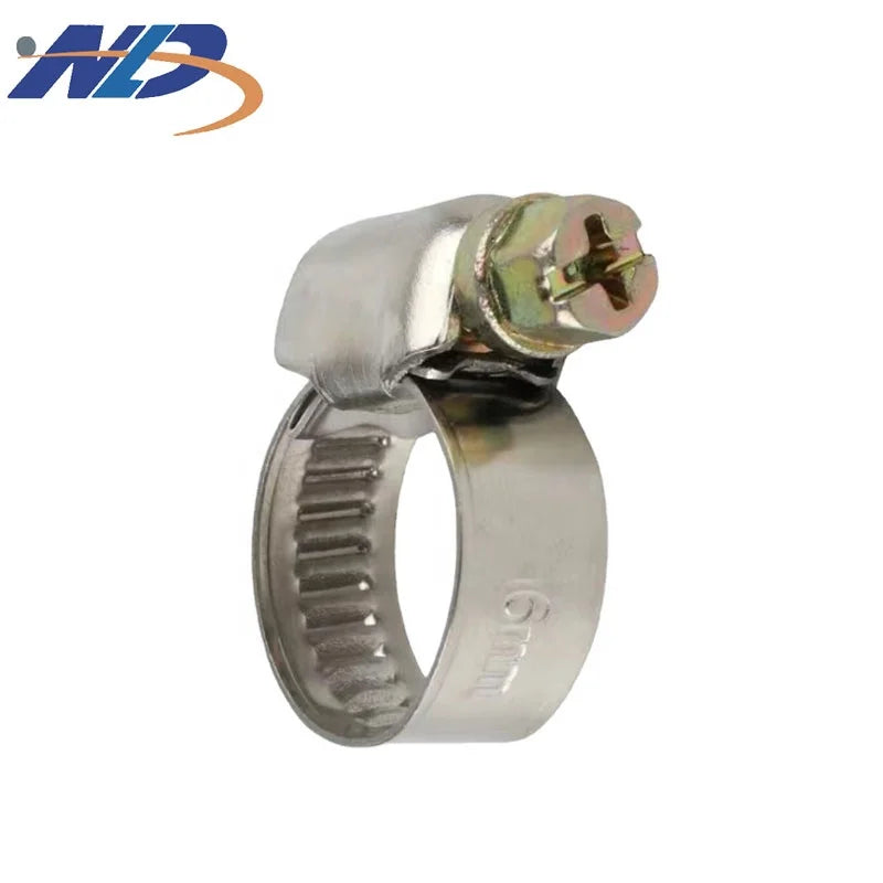 Free Sample Fastener 13-19mm Adjustable Pipe Worm Gear 201 304 Germany Stainless Steel Hose Clamps