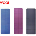 WOQI Environmentally Friendly TPE Foldable Travel Fitness Training Mat with Double-sided Anti slip Solid Pilates Yoga Mat