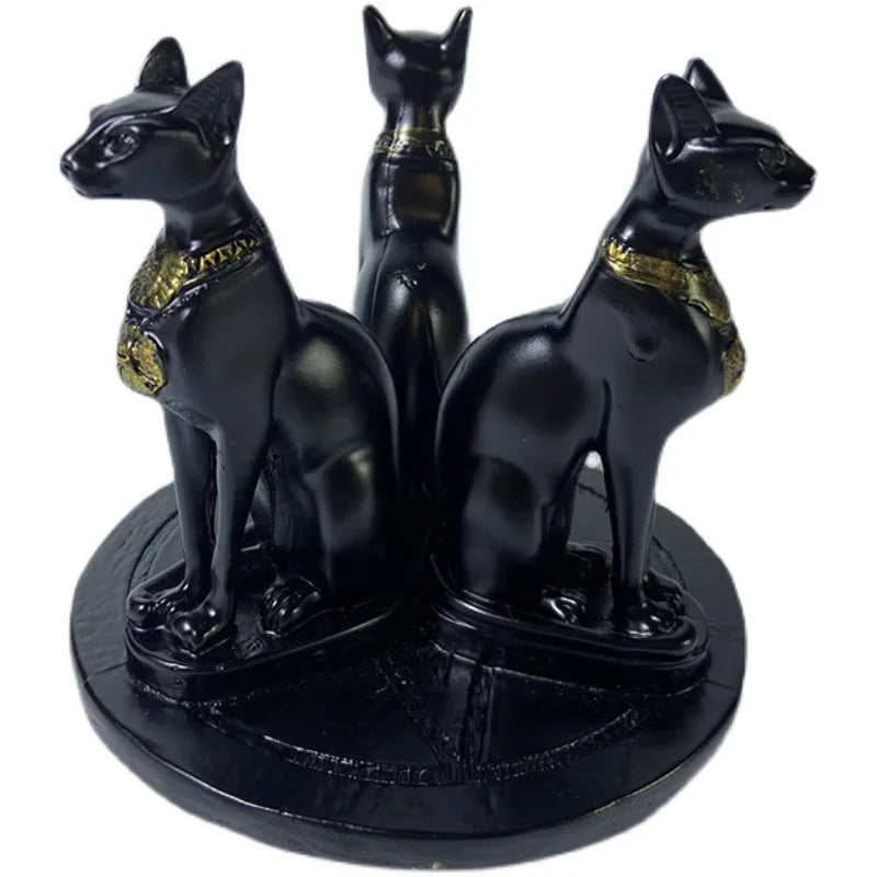 Crystal Sphere  Base Ornaments Resin Mage Cat Sphere Type Shelving Sphere Type Base Creative Office Home Ornaments