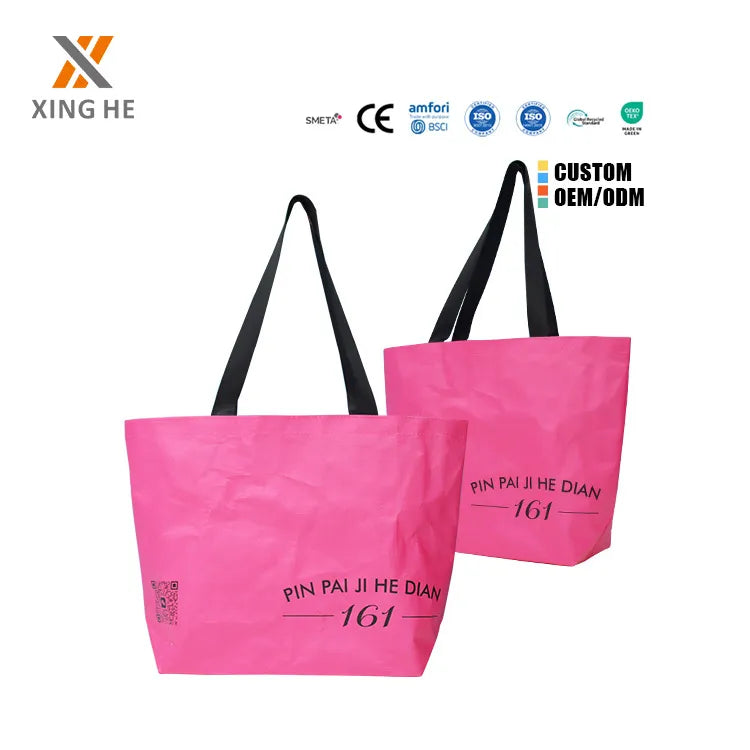 Eco-friendly  Custom Printed Logo PP Woven Tote Bag Cheap Price Non Woven Polypropylene Fabric  PP Woven Shopping Bag