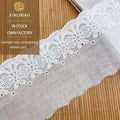 Cotton Lace Garment Accessories Lacefabric Computer Embroidery Cotton Thread Barcode Lace Embroidery Water Soluble Lace