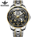 OUPINKE Men Mechanical Watch Sapphire Glass Automatic Wristwatch Luxury Tungsten Steel 50m Waterproof Business Sport Men Watches