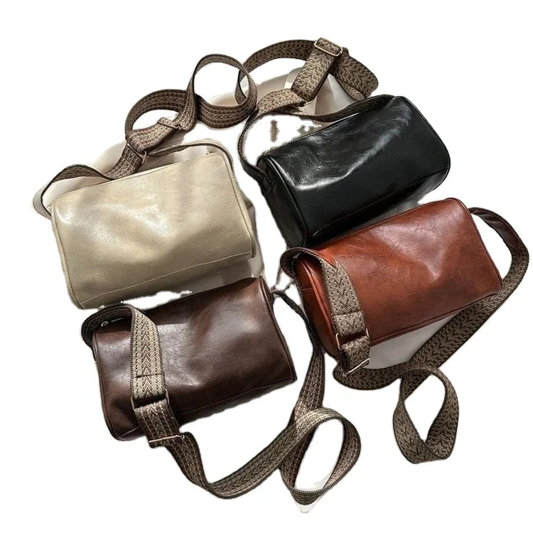 Large Capacity Retro Shoulder Underarm Women's Bag Casual Pu Leather Messenger Bags