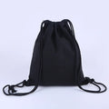Wholesale White Cotton Canvas Drawstring Rucksack Backpack Bag Customizable Logo for Student Use