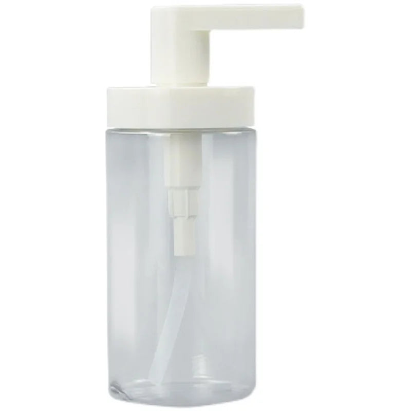 250ml Wide Mouth Empty Transparent PET Pump Sprayer Shampoo Bottles Shower Personal Care Hand Soap Packaging Lotion