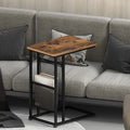 Modern Stylish Mini Sofa Square Luxury Wheel Wooden Metal Leg C Type Side Table Living Room Furniture Coffee Table
