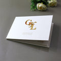 2026 New Arrivals Laser Cut Mirror Acrylic Letters Gold Foil Velvet Guest Book Elegant DIY Wedding Guest Books