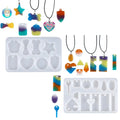 Crystal Drop Glue 8 Grids 12 Straight Earrings Hairpin Necklace Pendant Mirror Silicone Resin Mold Used for DIY Handmade
