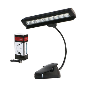 HEBIKOU PD14 9Led Musical Instrument Stand Lamp Clip for Piano Sheet Reading