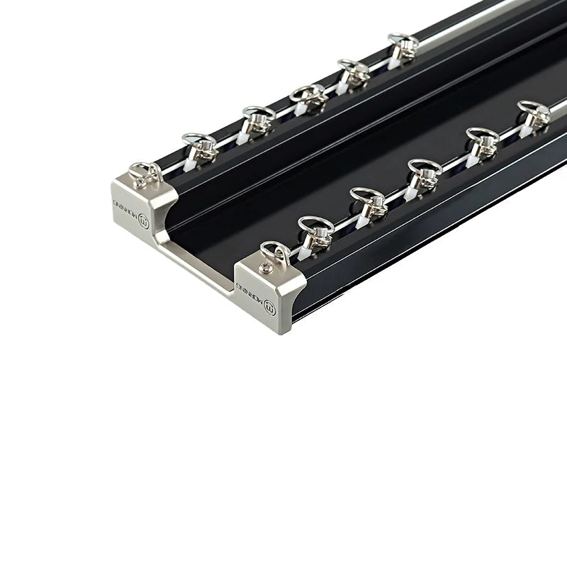 Modern Eco-Friendly Long Contemporary 2.0mm Aluminium Alloy Double Curtain Track Heavy Conjoined Home Use Windows Metal