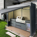 High Performance Outdoor Kitchen Setup: 304 Stainless Steel Grill Cabinet Propane Gas Compatible & Powder Coated
