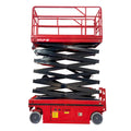 Aerial Work Platform Mobile Scissor Lift Hydraulic Electric Motor High Strength Manganese Steel High Operating Efficiency 6m-18m